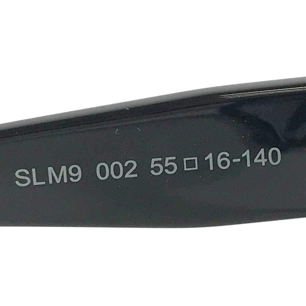 Saint Laurent Sunglasses SLM9 002 Black Oversized Square w/ Gray Gradient Lenses